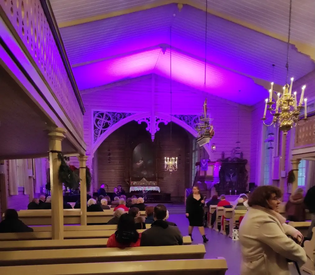 Une photo de l'église de Sømna