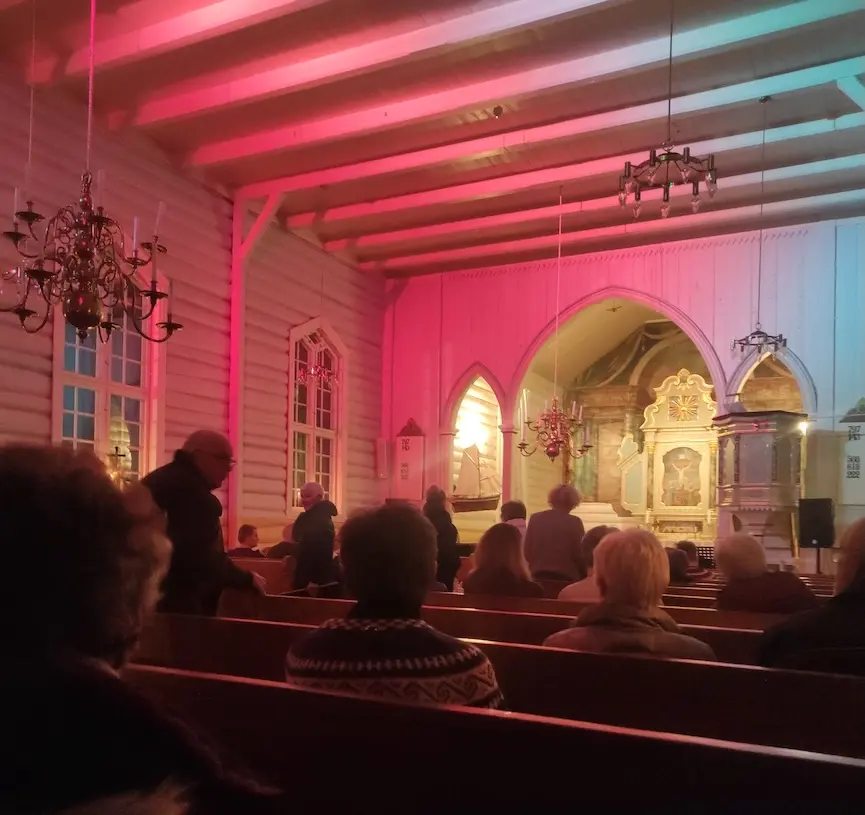 L'intérieur de l'église de Vevelstad