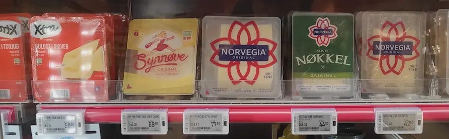 Des fromages norvégiens