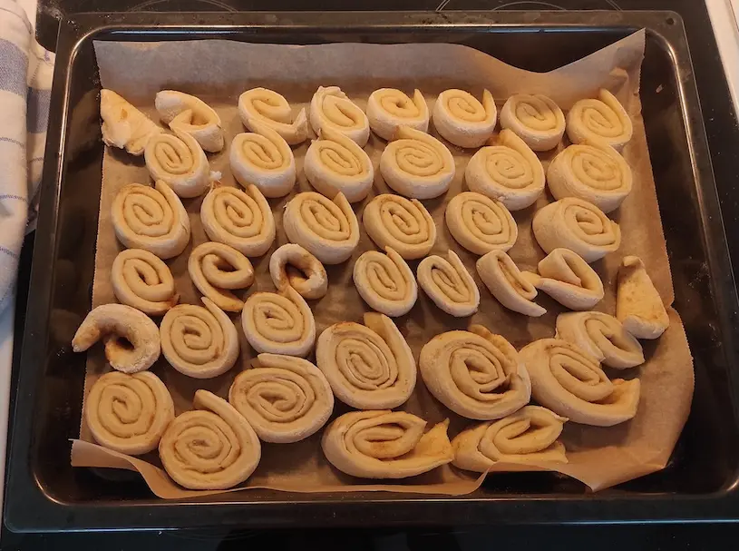 Des roulés avant cuisson