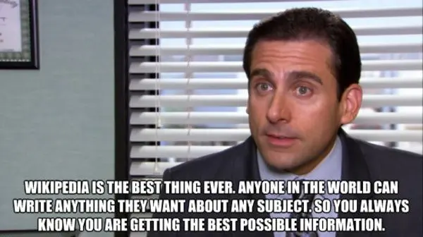 Une citation de Michael Scott, personnage de la série The Office