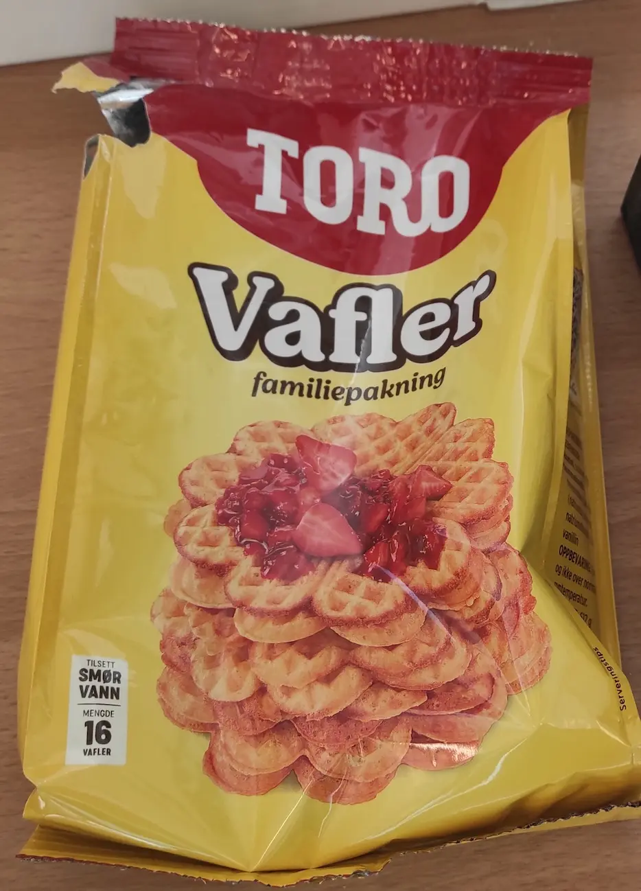 Un sachet de mix à gaufres